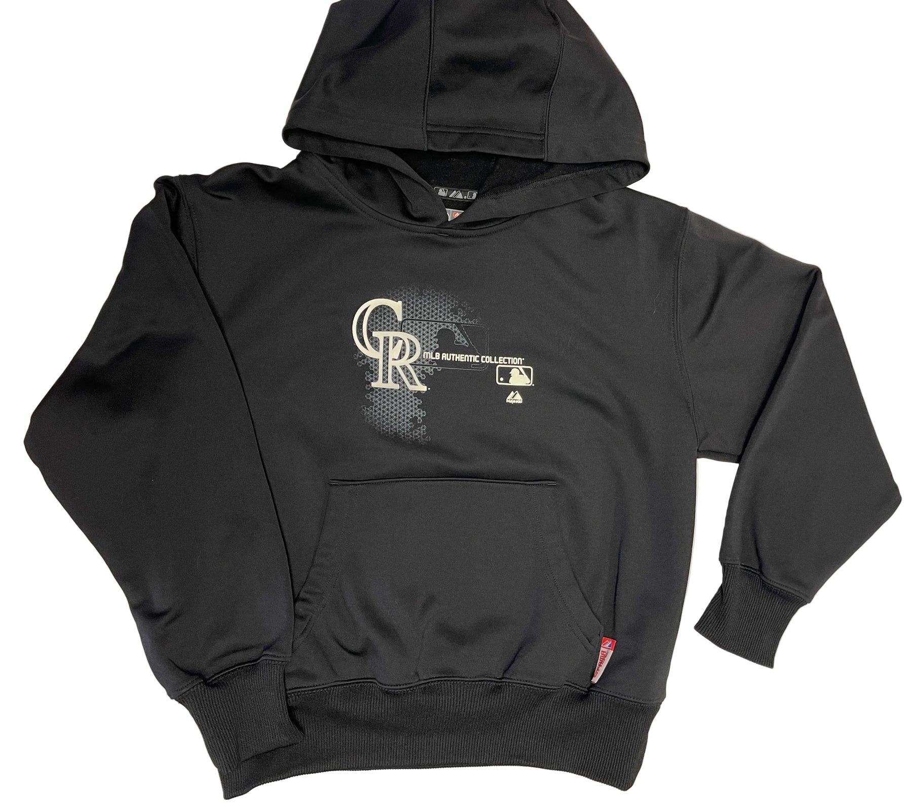 MLB Colorado Rockies Majestic Therma Base Pullover Hoodie Youth Medium 10-12