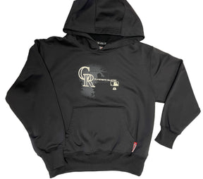 MLB Colorado Rockies Majestic Therma Base Pullover Hoodie Youth Medium 10-12
