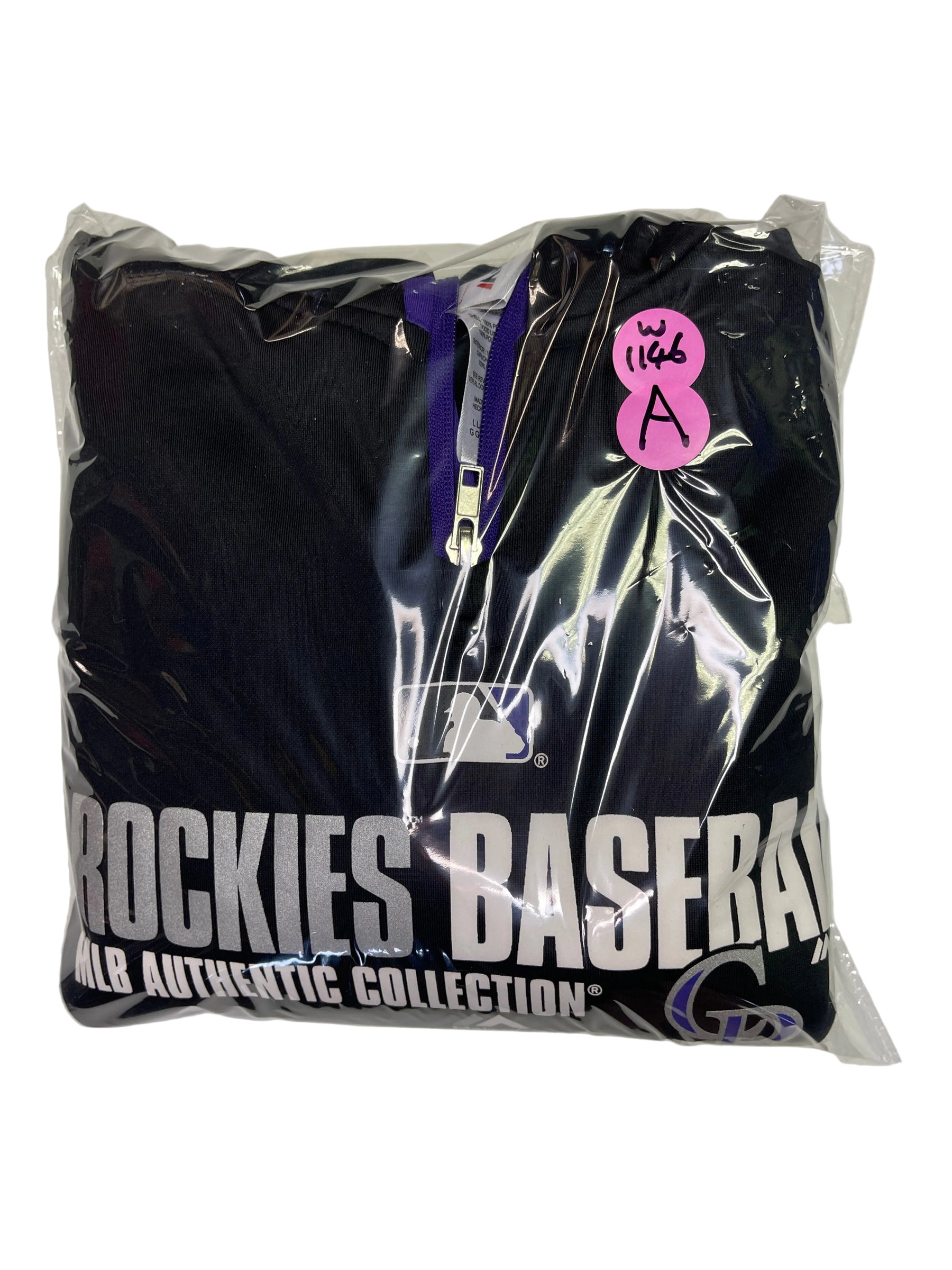 MLB Colorado Rockies Majestic 1/4 Zip Pullover Hoodie Youth Large 14-16