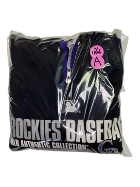 MLB Colorado Rockies Majestic 1/4 Zip Pullover Hoodie Youth Large 14-16