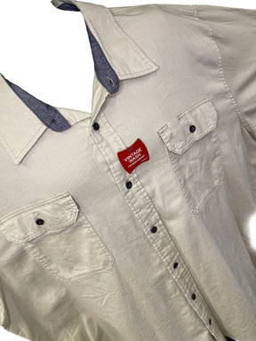 Wrangler Vintage Wash Beige L/S Cotton Shirt Men's 3X-Large NWT