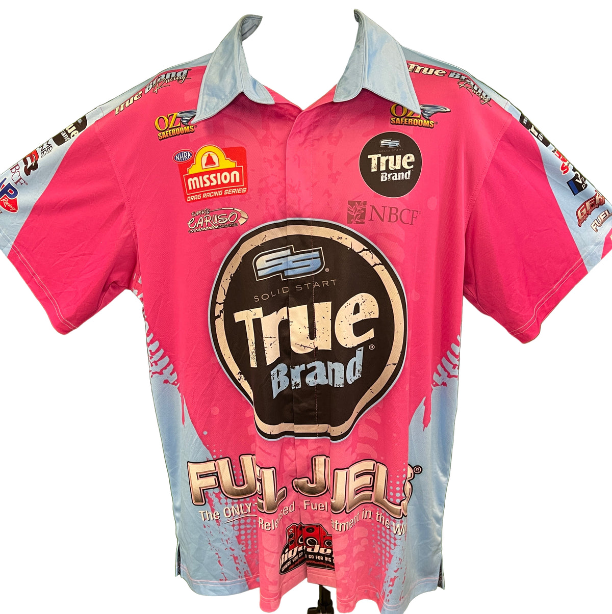 NASCAR ProThings True Brand Advertising Sponsor Button-Up Shirt Men's X-Large