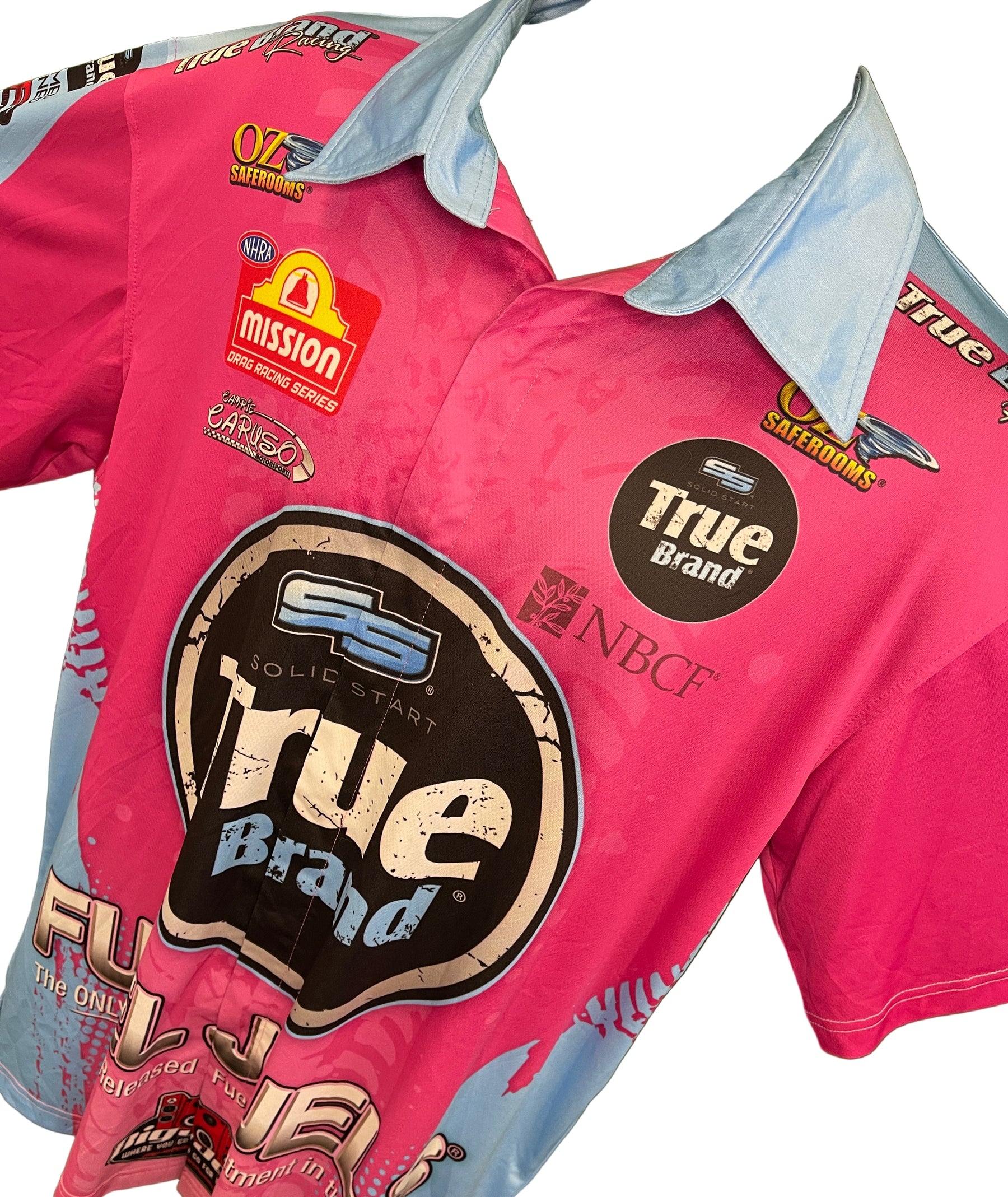 NASCAR ProThings True Brand Advertising Sponsor Button-Up Shirt Men's X-Large