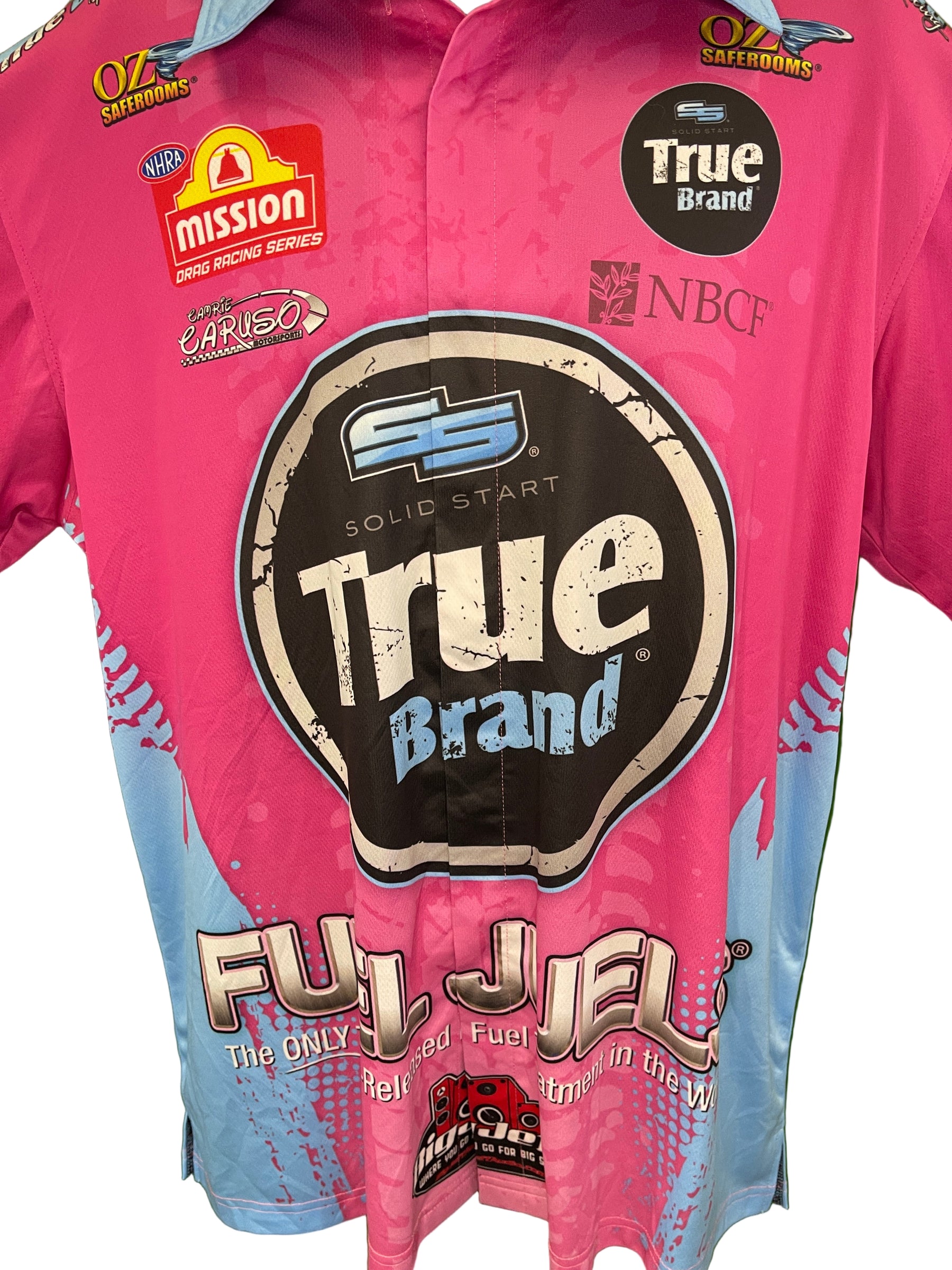 NASCAR ProThings True Brand Advertising Sponsor Button-Up Shirt Men's X-Large