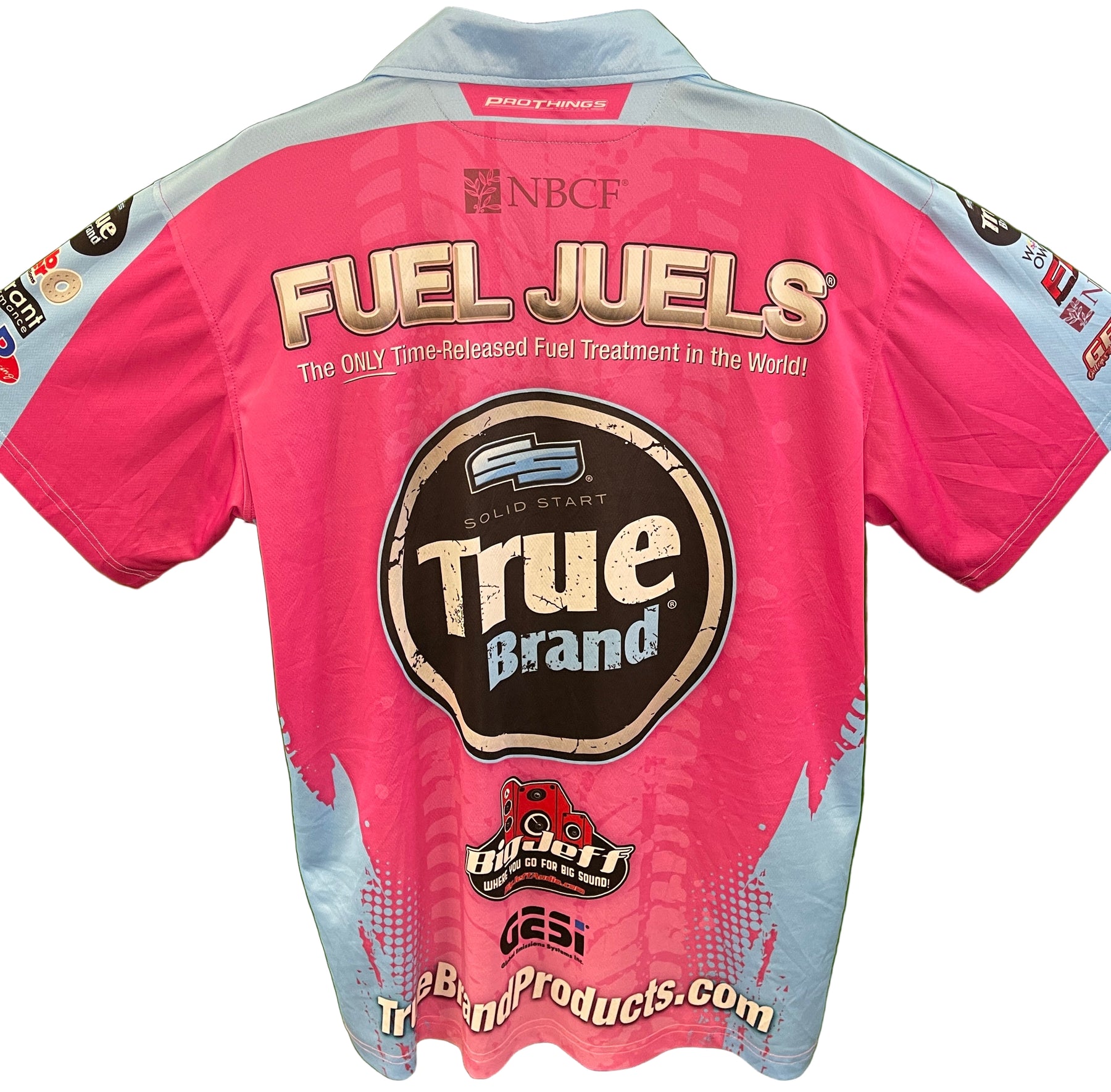 NASCAR ProThings True Brand Advertising Sponsor Button-Up Shirt Men's X-Large