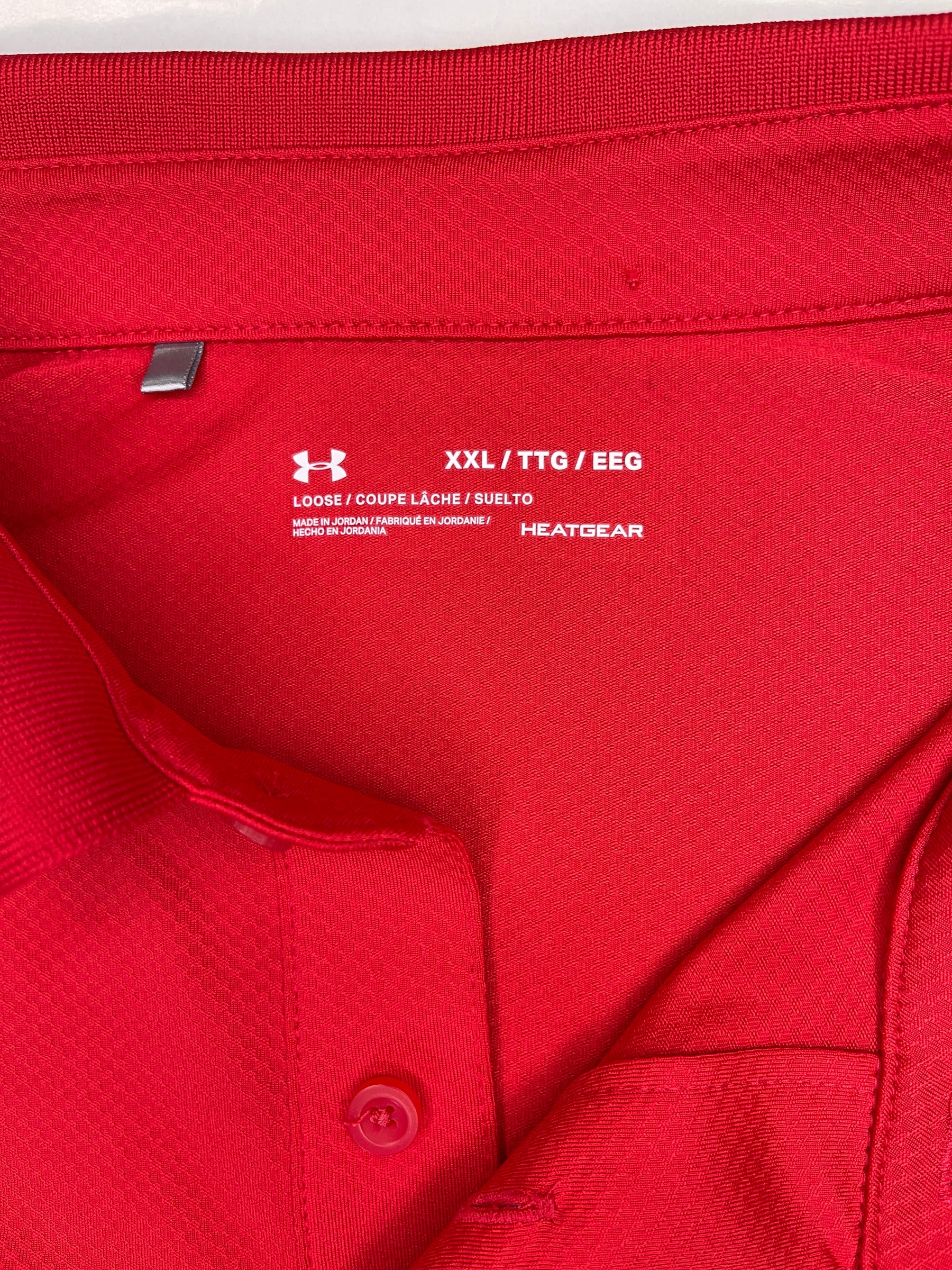 NCAA Texas Tech Red Raiders Under Armour Red Polo Golf Shirt Men's 2X-Large