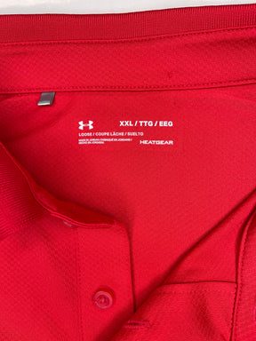 NCAA Texas Tech Red Raiders Under Armour Red Polo Golf Shirt Men's 2X-Large