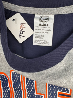 NHL Edmonton Oilers Medium L/S Grey/Blue T-Shirt Youth Medium 10-12 New w/o Tags