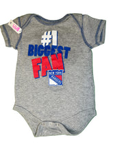 NHL New York Rangers Grey Infant Baby Onesie 12 Months