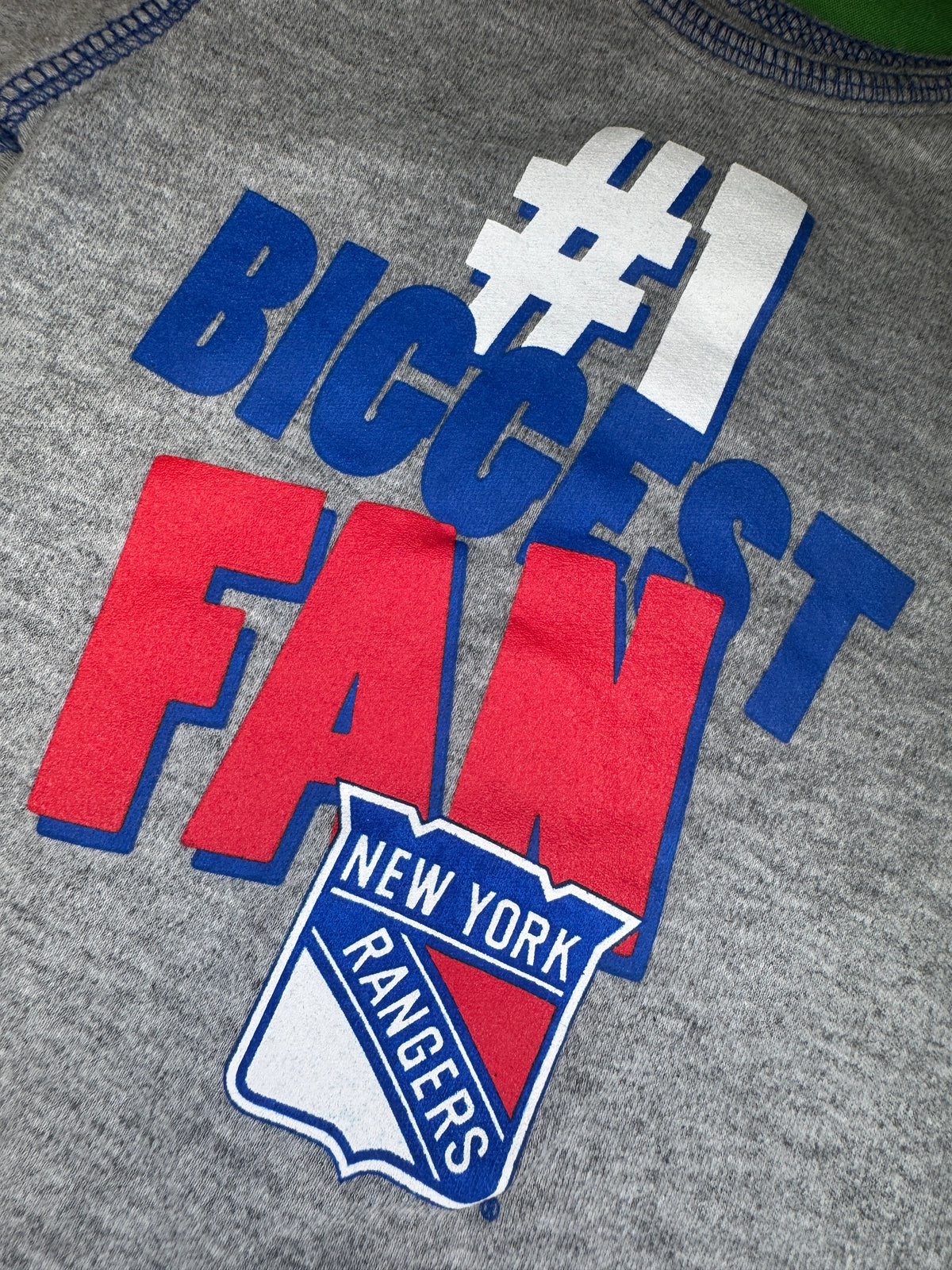 NHL New York Rangers Grey Infant Baby Onesie 12 Months