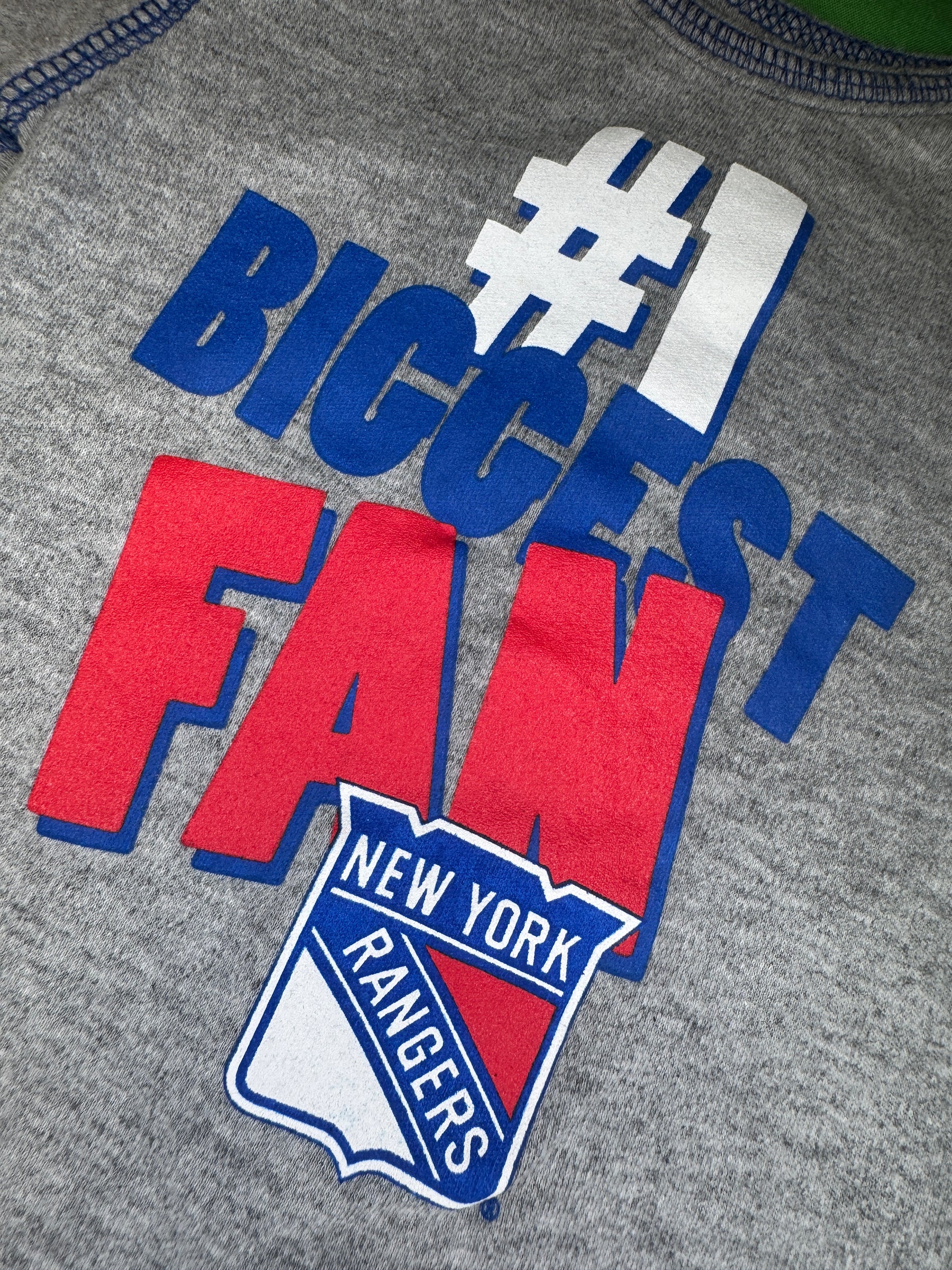 NHL New York Rangers Grey Infant Baby Onesie 12 Months