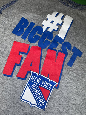 NHL New York Rangers Grey Infant Baby Onesie 12 Months