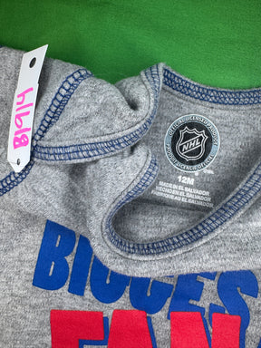 NHL New York Rangers Grey Infant Baby Onesie 12 Months