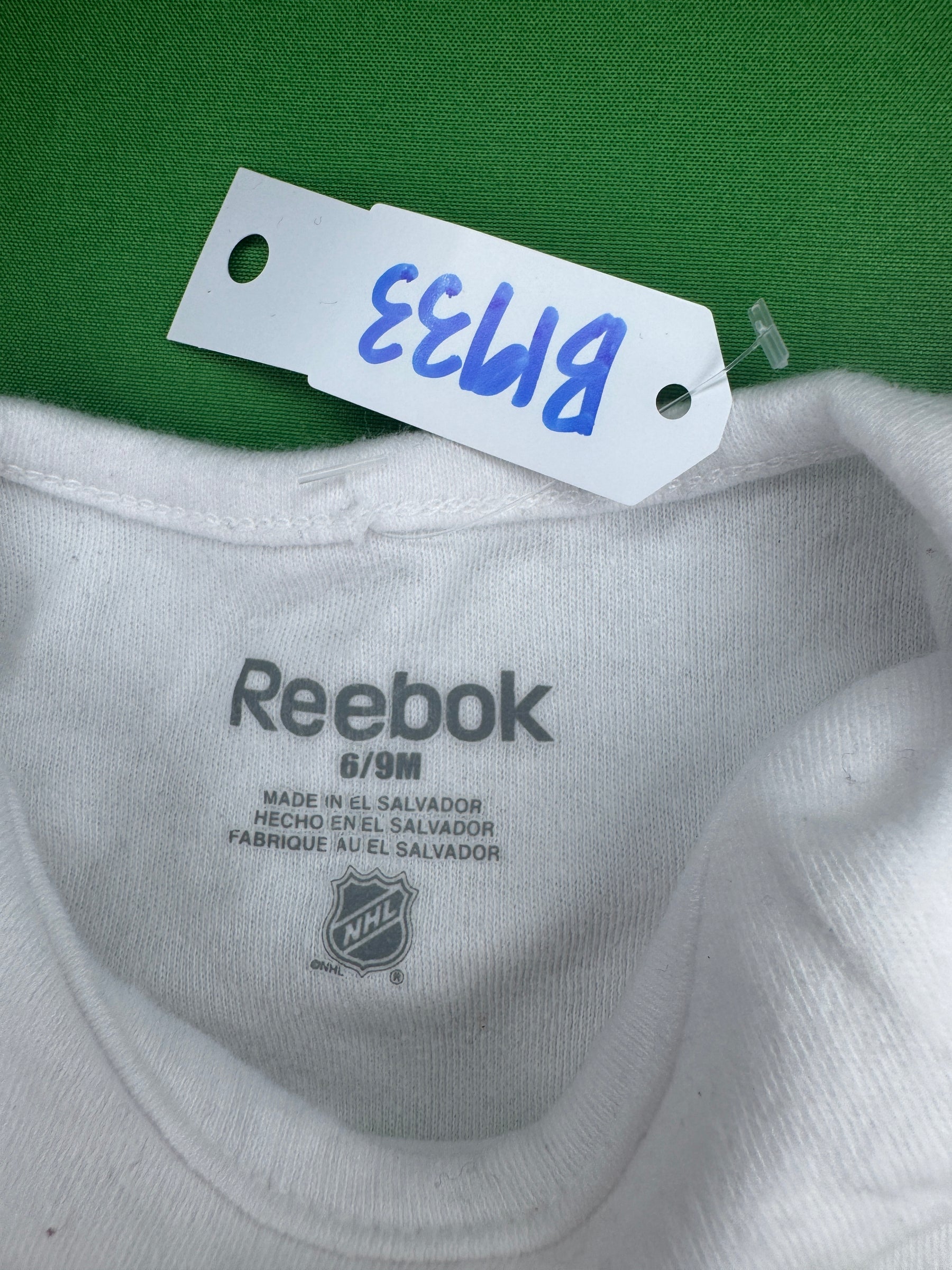 NHL Colorado Avalanche Reebok Green and Pink Infant Baby Onesie 6-9 Months