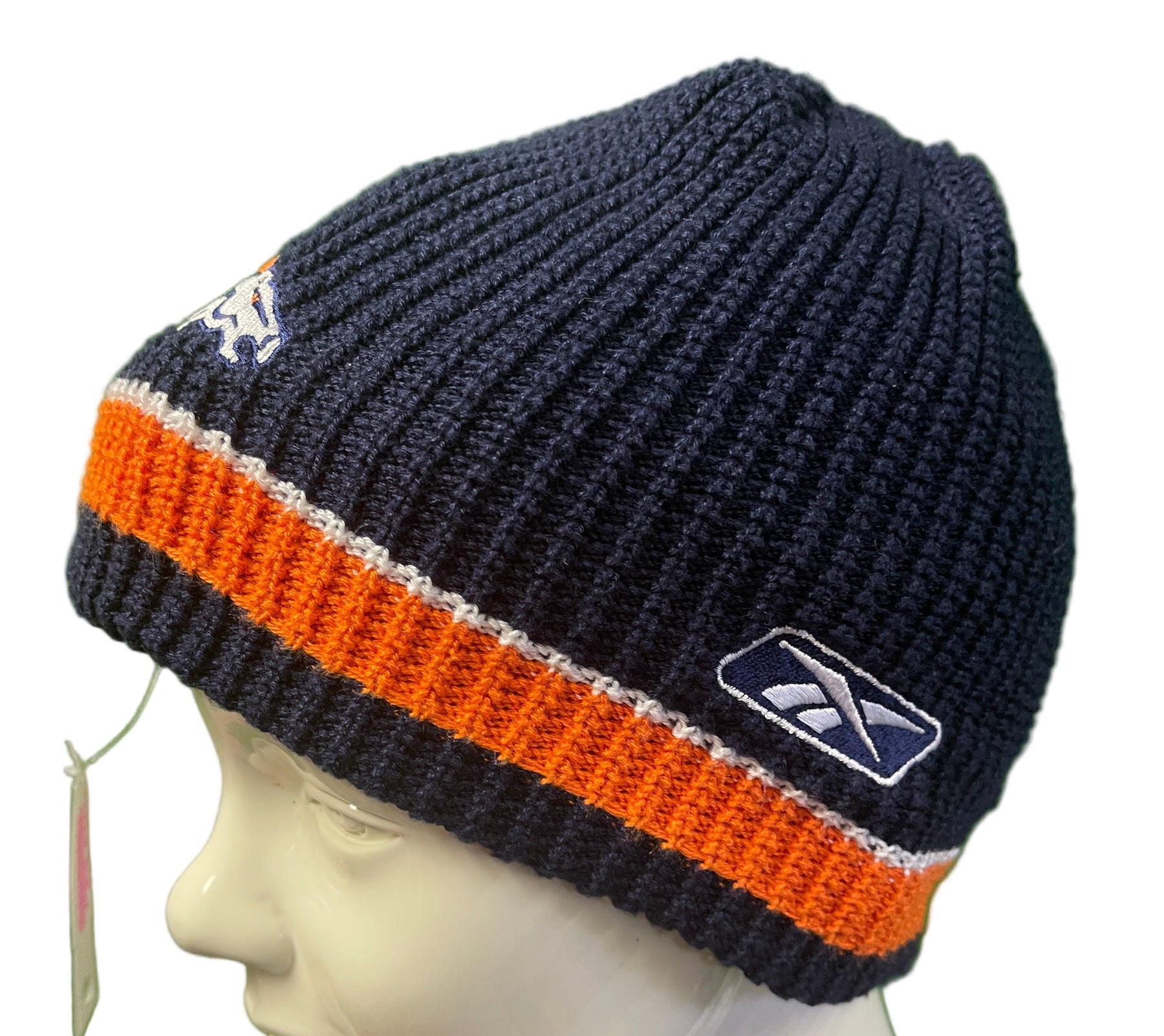 NFL Denver Broncos Orange and Blue Reversible Woolly Hat OSFA