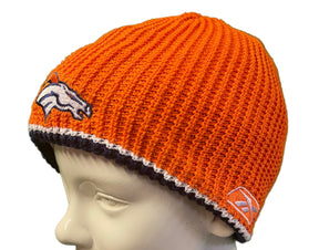 NFL Denver Broncos Orange and Blue Reversible Woolly Hat OSFA