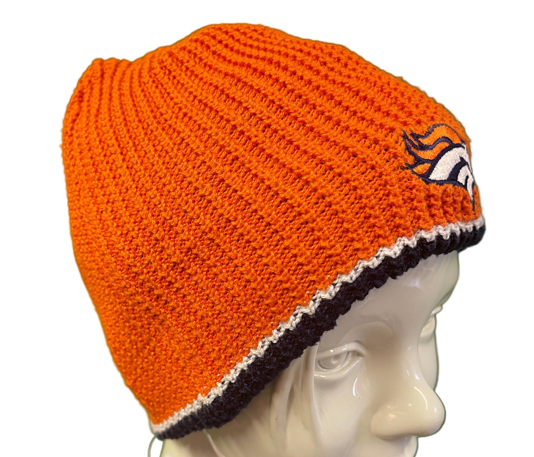 NFL Denver Broncos Orange and Blue Reversible Woolly Hat OSFA