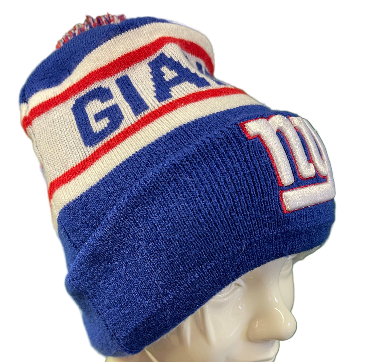 NFL New York Giants New Era Warm Lined Woolly Bobble Hat OSFM