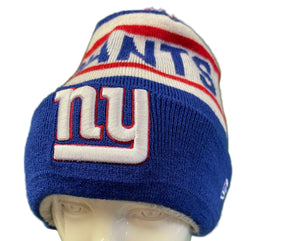 NFL New York Giants New Era Warm Lined Woolly Bobble Hat OSFM