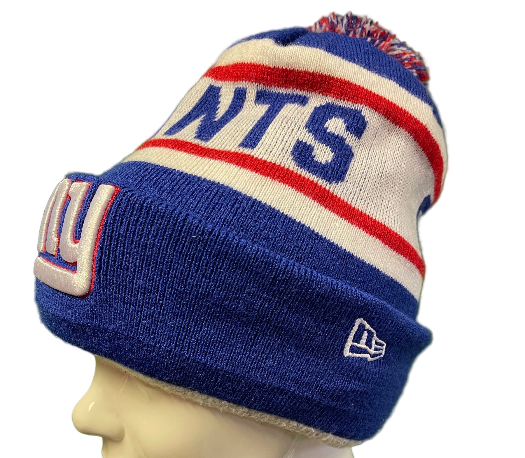 NFL New York Giants New Era Warm Lined Woolly Bobble Hat OSFM