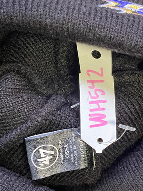 NFL Baltimore Ravens 47 Striped Woolly Bobble Hat OSFM