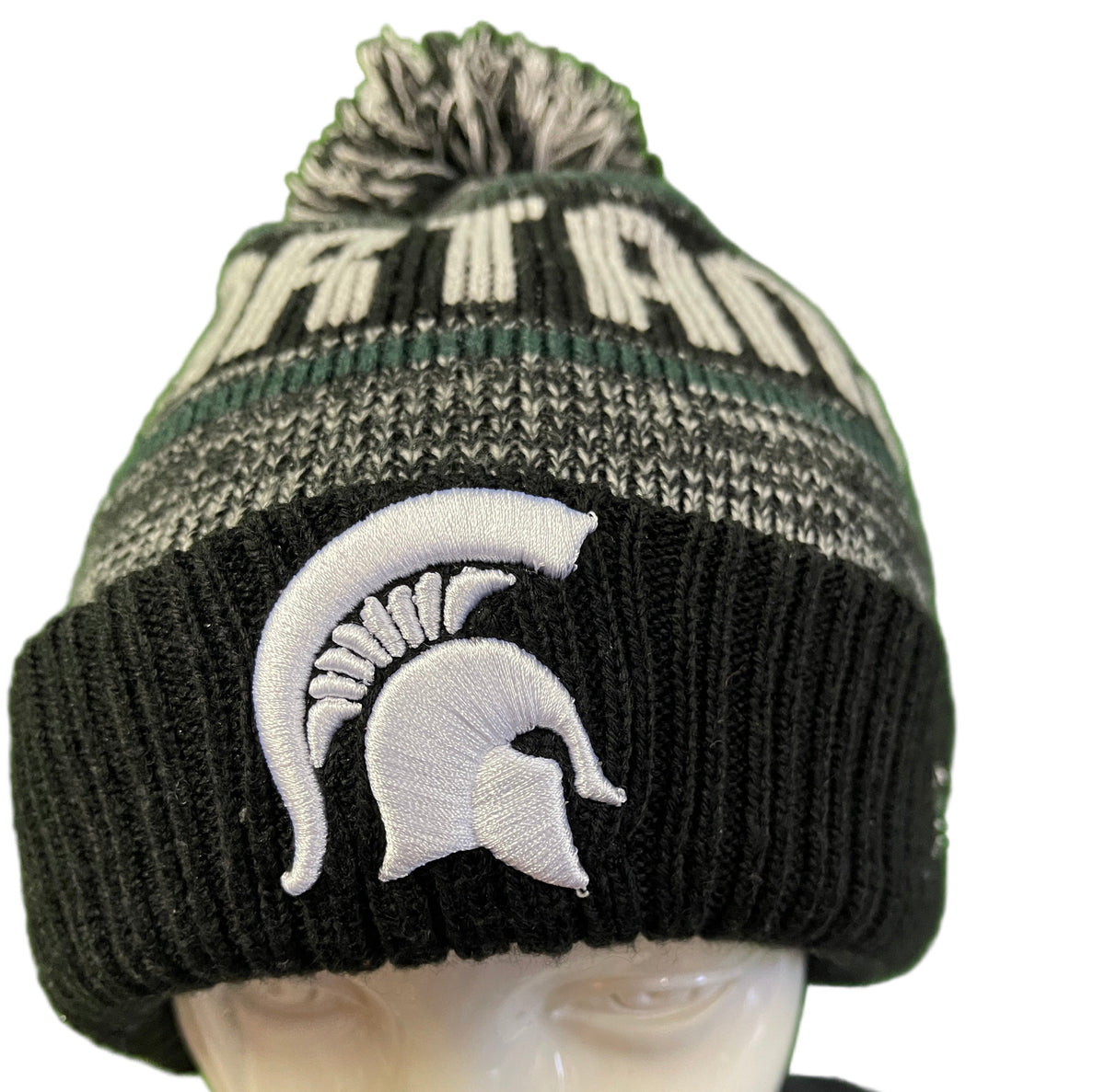 NCAA Michigan State University Spartans New Era Woolly Bobble Hat OSFM