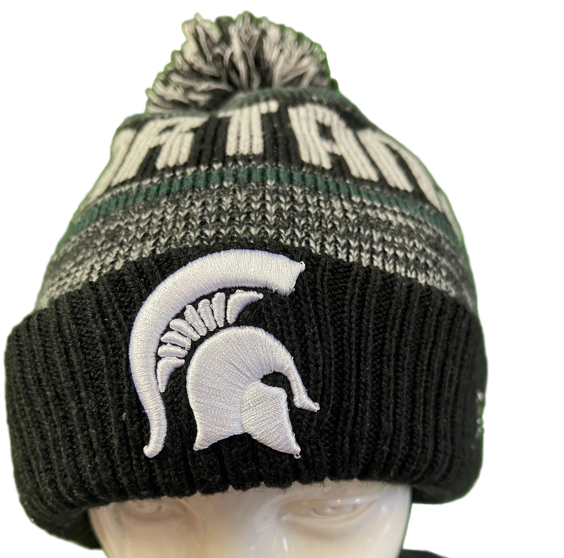 NCAA Michigan State University Spartans New Era Woolly Bobble Hat OSFM