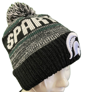 NCAA Michigan State University Spartans New Era Woolly Bobble Hat OSFM