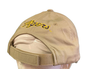 NCAA Louisiana State Tigers Beige Khaki Cotton Strapback Cap/Hat OSFA