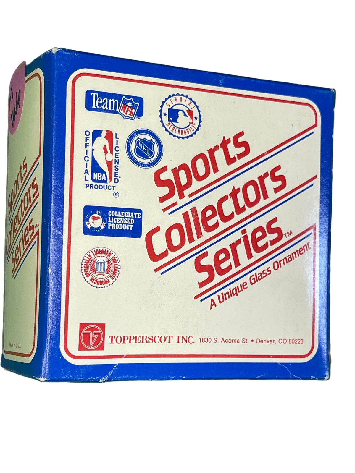 NFL Kansas City Chiefs Vintage Christmas Glass Tree Ornament New