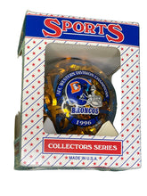 NFL Denver Broncos Vintage Christmas Glass Ornament 1996 AFC West Champions NWT