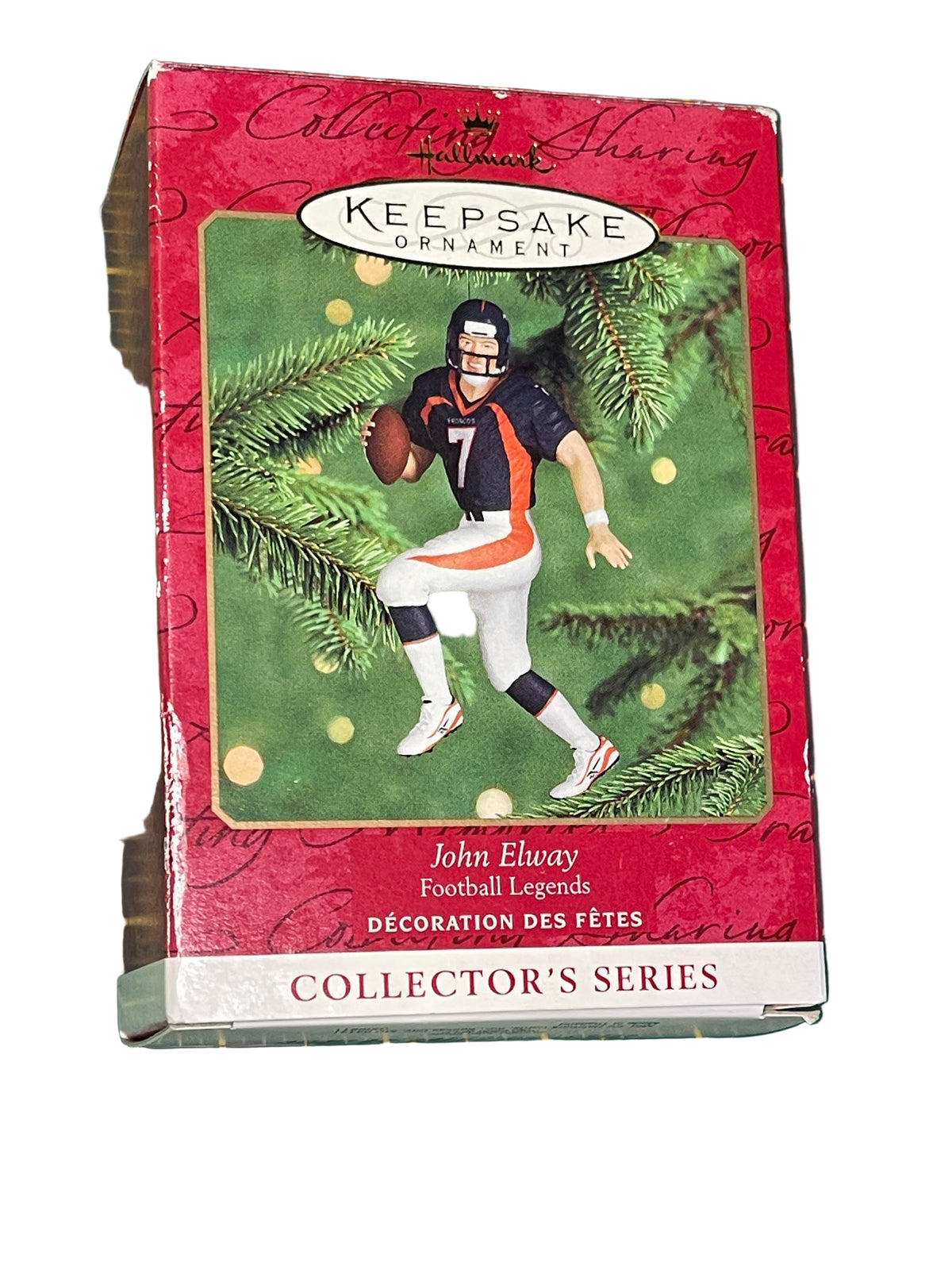 NFL Denver Broncos Hallmark Keepsake Christmas Collectable Ornament Elway #7 NWT