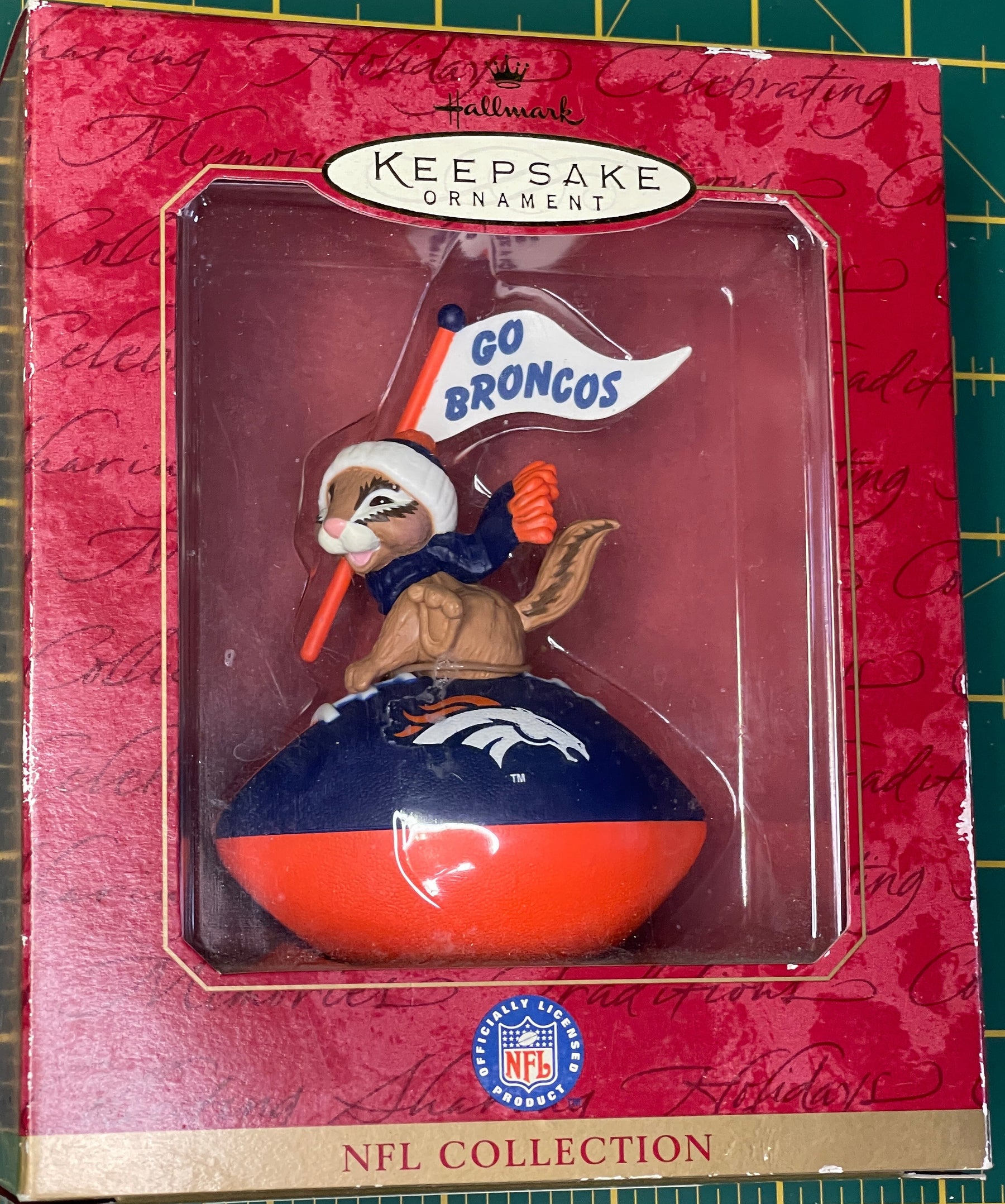 NFL Denver Broncos Hallmark Keepsake Christmas Collectable Tree Ornament NWT
