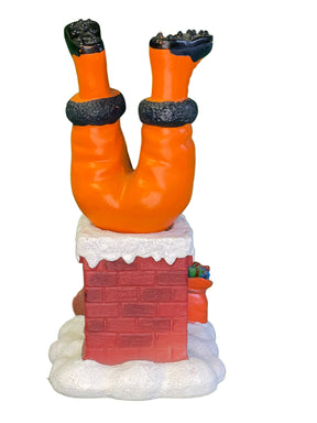 NFL Denver Broncos FOCO Collectable Bobblehead Santa in Chimney Mint!