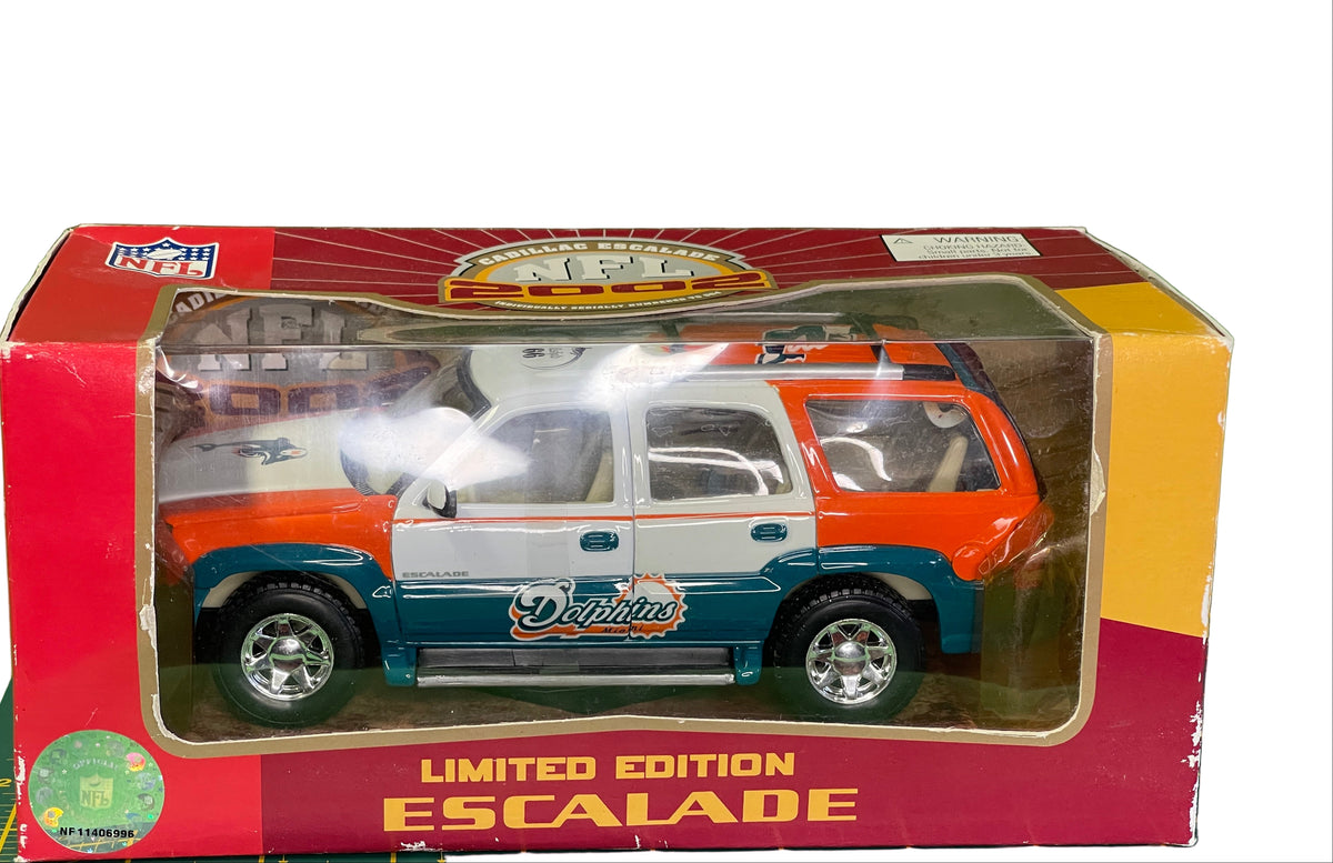 NFL Miami Dolphins 2002 Die Cast Cadillac Escalade Ltd Ed of 504