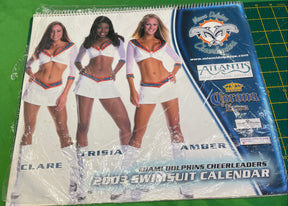 NFL Miami Dolphins CHEERLEADERS 2003 Vintage Swimsuit Calendar Bikinis Unused