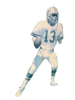 NFL Miami Dolphins Dan Marino #13 Vintage Plywood Cutout 24" Unique!