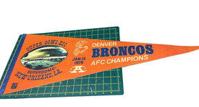 NFL Denver Broncos Super Bowl XII Superdome 1978 Vintage Pennant RARE