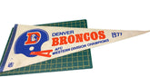NFL Denver Broncos 1977 AFC Western Division Champions Vintage Pennant RARE