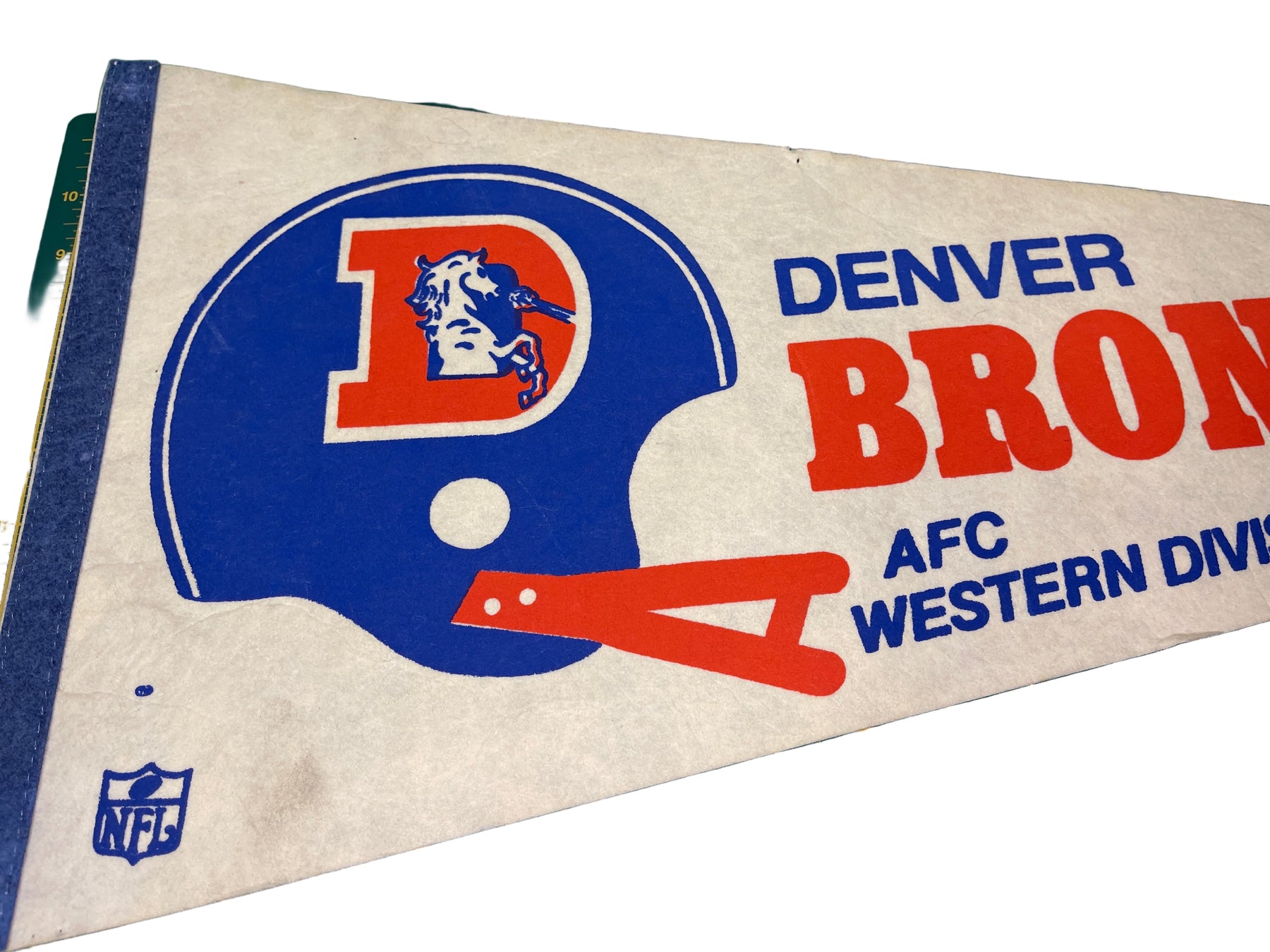 NFL Denver Broncos 1977 AFC Western Division Champions Vintage Pennant RARE