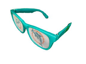 NFL Miami Dolphins Game Day Plastic Sunglasses Shades Preowned