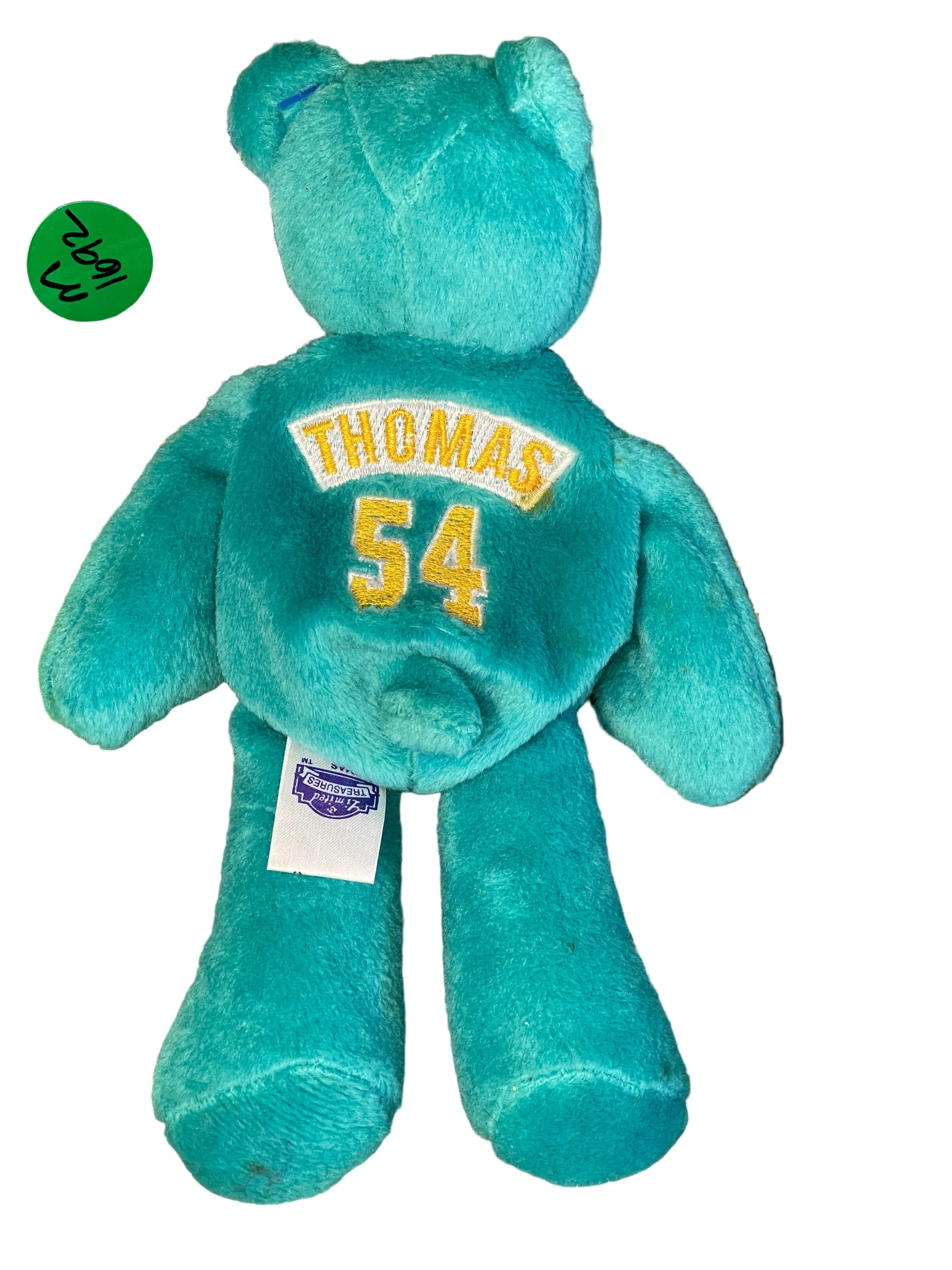 NFL Zach Thomas #54 Limited Treasures Pro Bears Beanie Cuddly Toy