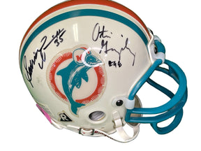 NFL Miami Dolphins Riddell Mini Helmet SIGNED AUTOGRAPHED