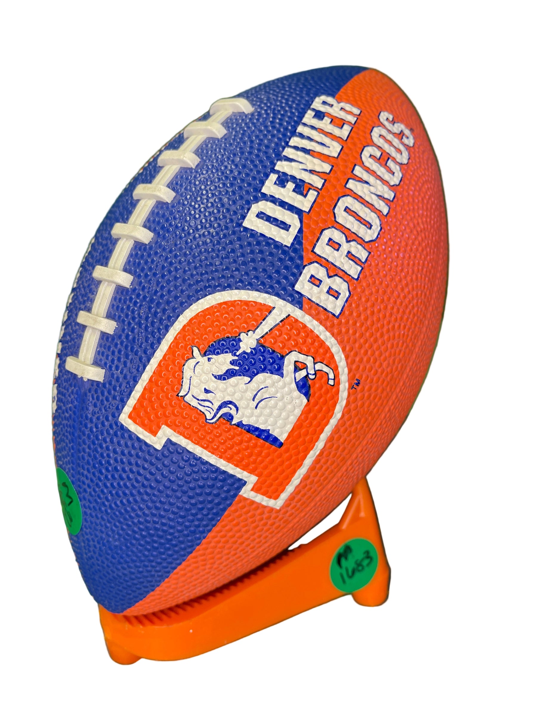 NFL Denver Broncos Hutch Colour Blocked Football Old Logo Fan Cave!