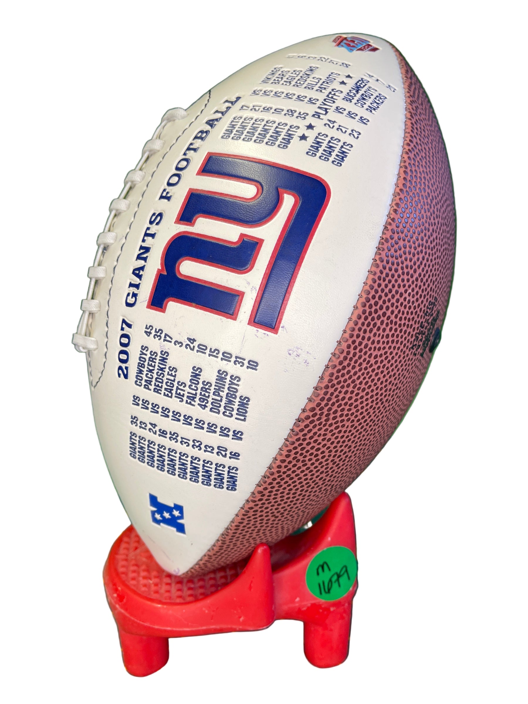 NFL New York Giants Super Bowl XLII Champions Commemorative Football