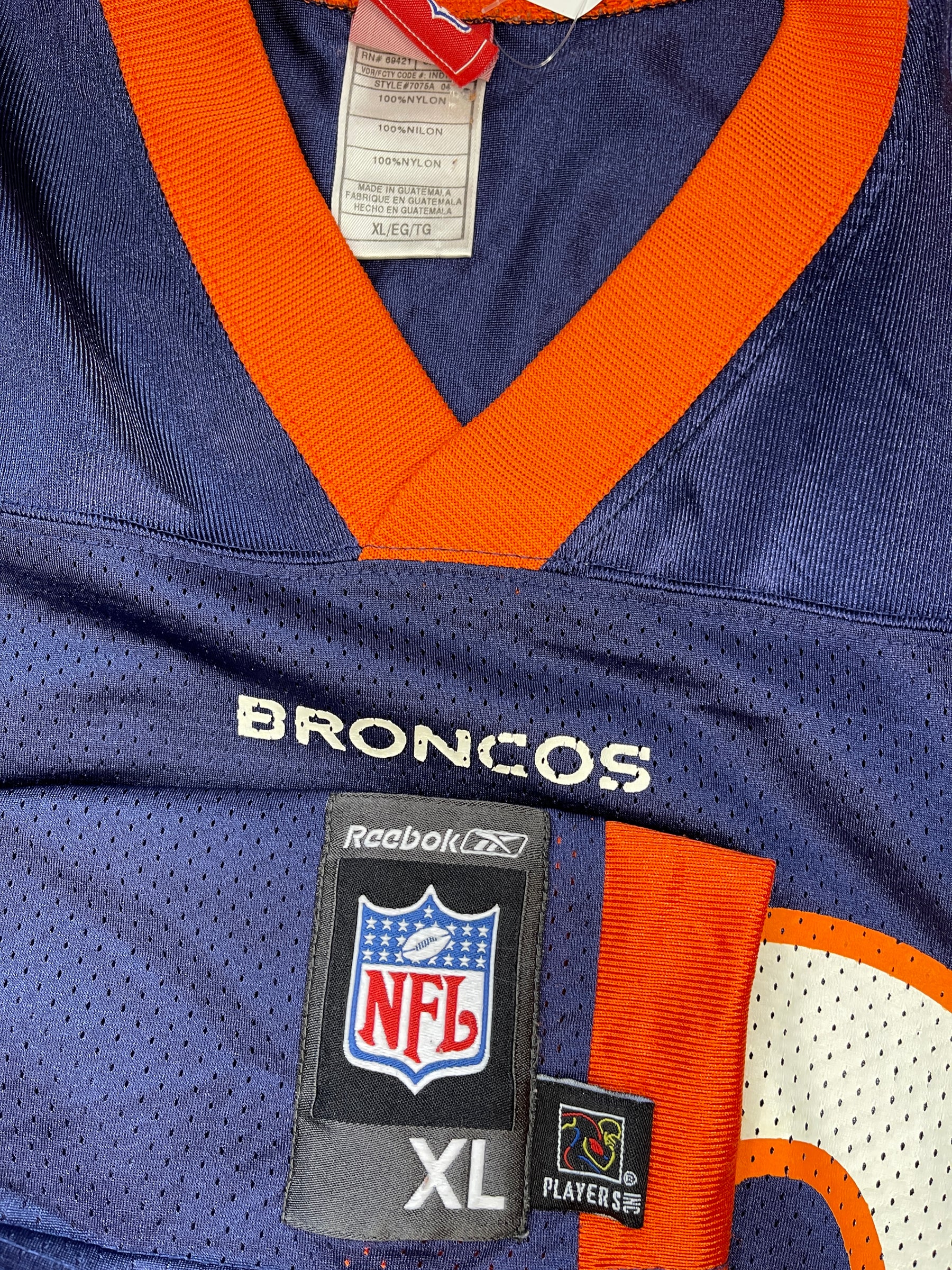 NFL Denver Broncos Rod Smith #80 Reebok Vintage Jersey X-Large