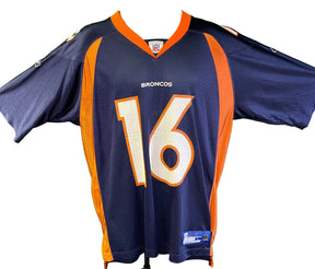 NFL Denver Broncos Jake Plummer #16 Reebok SIGNED Jersey Men's Large