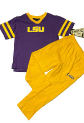 NCAA Louisiana State University Toddler Matching Shirt and Pant Set 4T