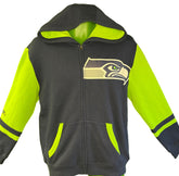 NFL Seattle Seahawks Blue and Green Full Zip Hoodie Youth X-Large 18-20 NWT