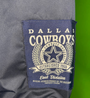 NFL Dallas Cowboys Quilted Stitched Satin Jacket Retro Style Men's Small NWT